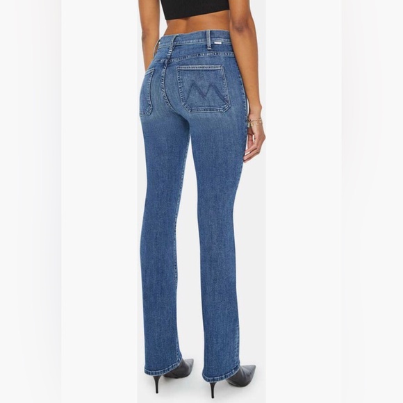NWT $268 MOTHER The Insider Sneak High Waist Bootcut Jeans in Caving In-size 31 - Picture 2 of 5